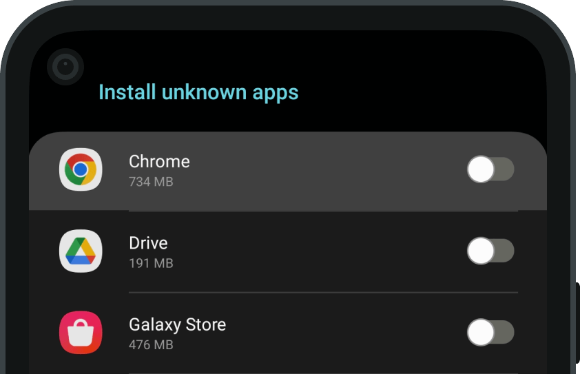 Android installation unknown